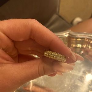 Vintage green and gold gem ring